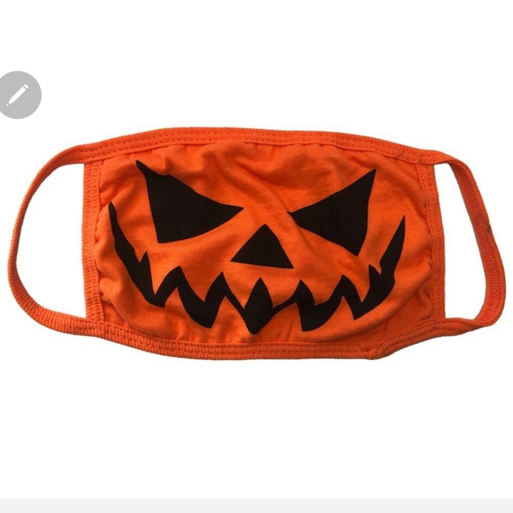 ELVIRA PUMPKIN FACE MASK DOUBLE CLOTH